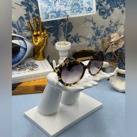 🆕 VIVIENNE WESTWOOD 🧿 NWOT VW793 Round Tortoise Shell Sunglasses - Gold Havana - Picture 6 of 16